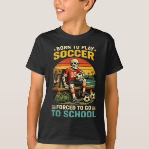 Jungen-Fußballspieler-Shirt Fußball spielen lustig T-Shirt