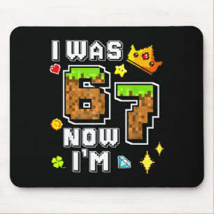 Jungen-Gamer Pixel-Geburtstag war 6 7 Jahre alt Ge Mousepad