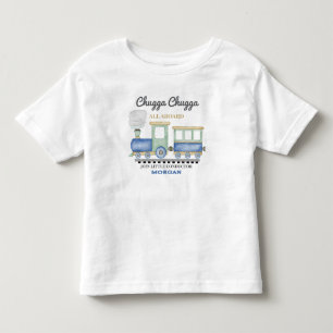 Jungen Geburtstag Blaues Zug Chugga Choo jedes Alt Kleinkind T-shirt