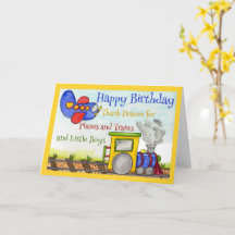 Jungen Geburtstag Flugzeuge und Züge Fahrzeug Gebu