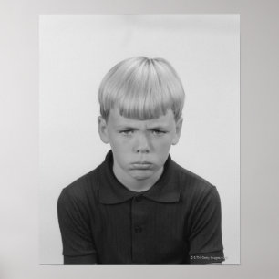 Jungen-Gesichtsausdrücke Poster