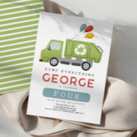 Jungen Grüner Müll Müllwagen Kinder Geburtstag