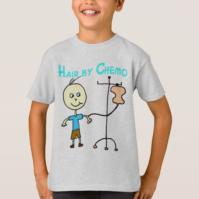 Jungen-Haar durch Chemo T-Shirt (Vorderseite)