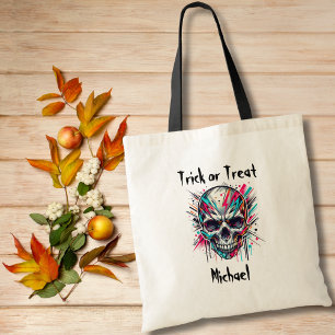 Jungen-Halloween-Süßigkeiten-oder-Saures-Tasche Ab Tragetasche