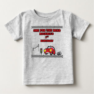 JUNGEN HEATHER GRAU EINS FÜR DIE STRASSE 1. GEBURT BABY T-SHIRT