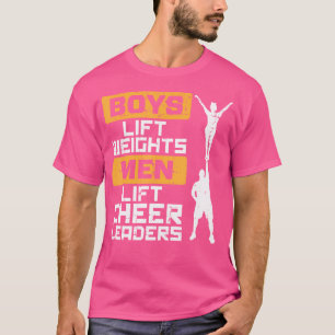 Jungen heben Gewichte Männer Cheerleader Lustiger  T-Shirt