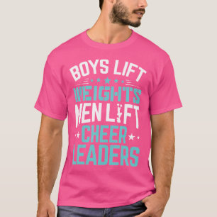 Jungen heben Gewichte Männer heben Cheerleader Män T-Shirt