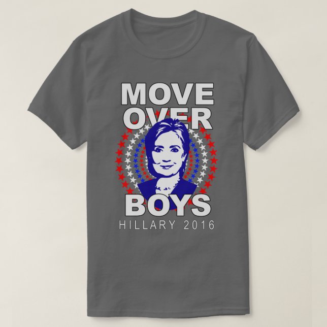 Jungen Hillary Clinton "Bewegung über" grauer T - T-Shirt (Design vorne)