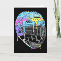 Jungen Hockeyhelm Eiscreme-Tropfen für Hockeyspiel