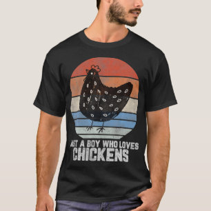 Jungen Hühnchen, Retro Hühnchen T-Shirt Jungen, Hü