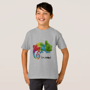 Jungen Ich bin einzigartig Chamäleon T-Shirt - Vib