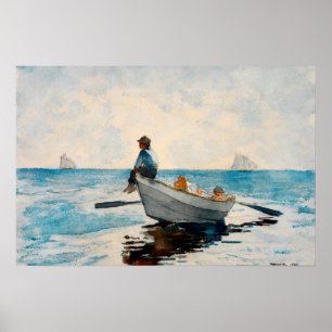 Jungen in einer Dory von Winslow Homer Poster