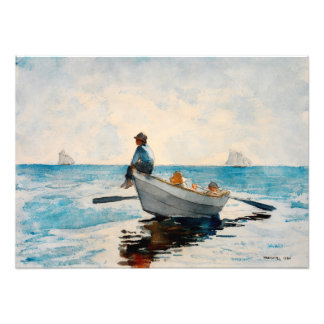 Jungen in einer Geschichte von Winslow Homer Fotodruck
