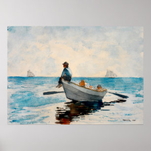 Jungen in einer Geschichte von Winslow Homer Poster