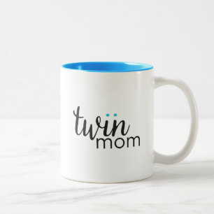 Jungen-Jungen-Zwillings-Mama-Tasse Zweifarbige Tasse