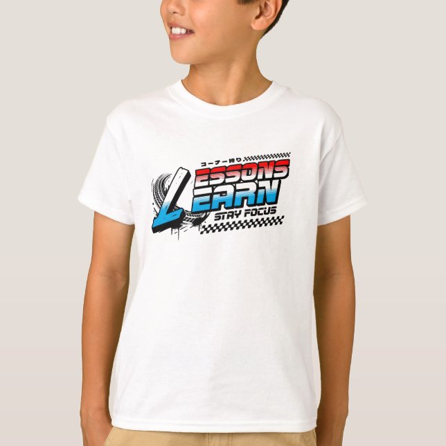 JUNGEN KINDER FOKUS LERNEN JERSEY T-SHIRT  (Vorderseite)