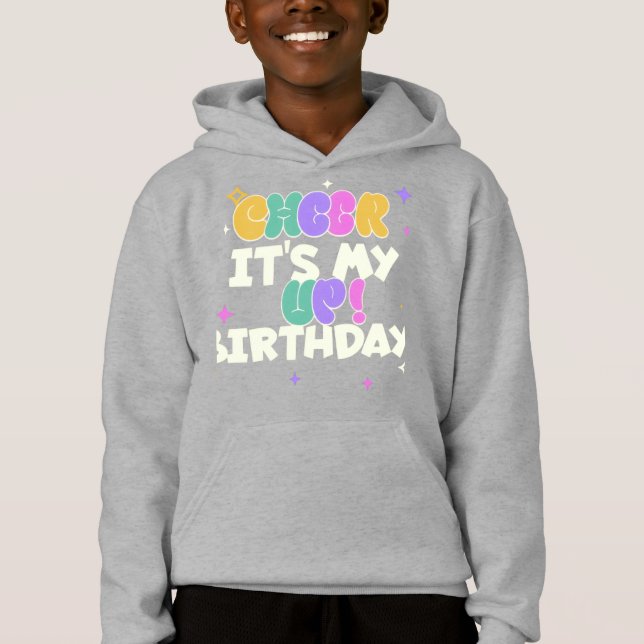 JUNGEN KINDER GEBURTSTAG AUFMUNTERN PULLOVER HOODI (Vorderseite)