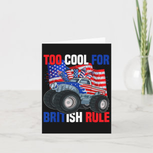 Jungen Kinder zu Cool für die britische Regel 4. J Karte