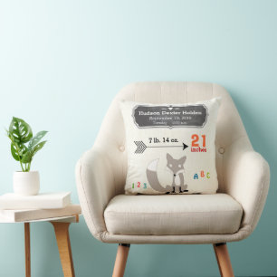Jungen-Kinderzimmer-Baby-Stat-Fuchs-Pfeilmuster Kissen