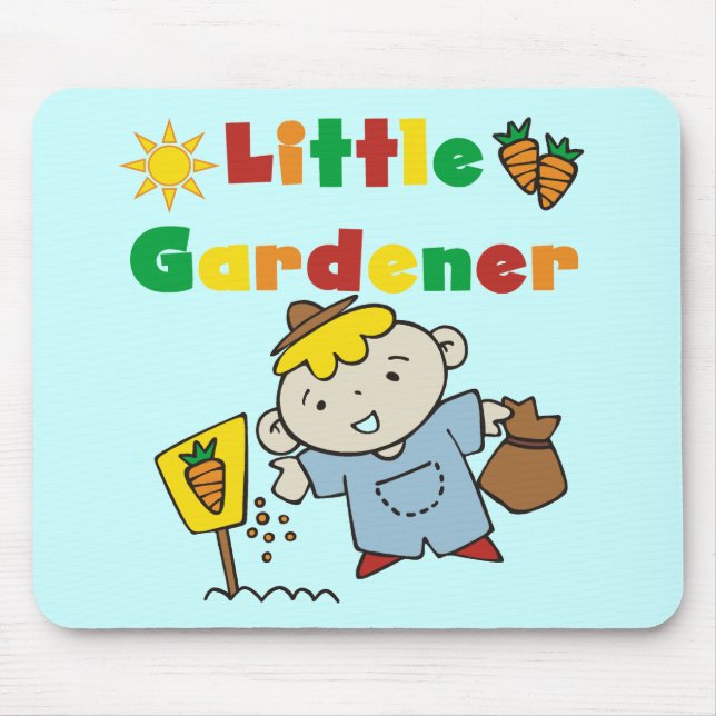 Jungen-kleine Gärtner-T-Shirts und Geschenke Mousepad (Vorne)