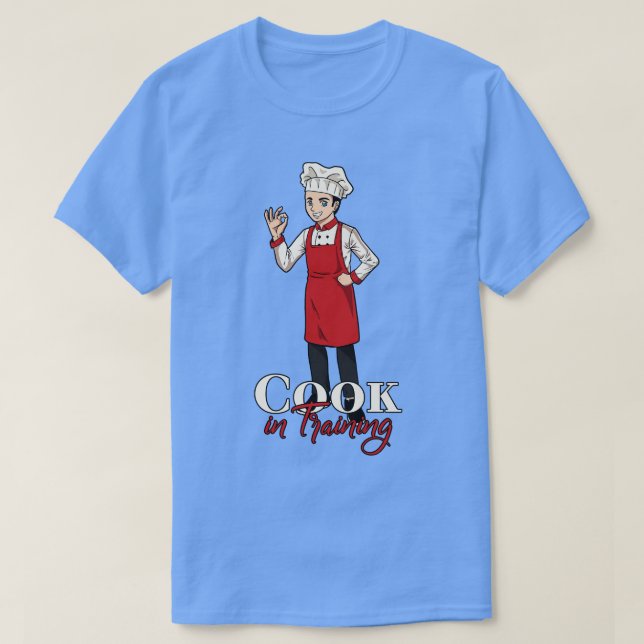 Jungen kochen in der Ausbildung T-Shirt (Design vorne)