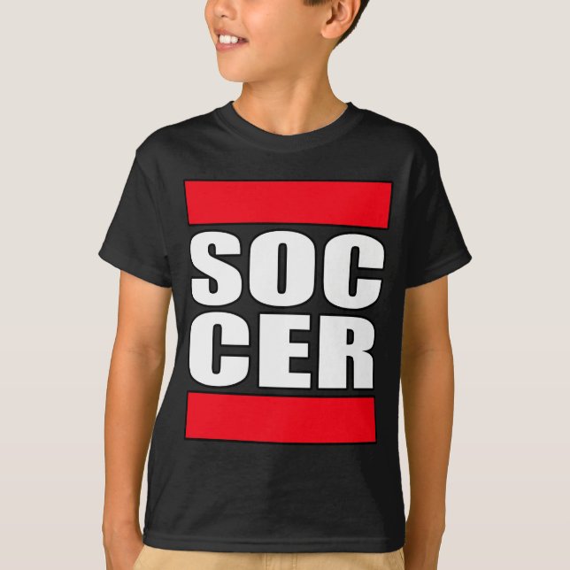 Jungen lustiges Fußballt-shirt T-Shirt (Vorderseite)