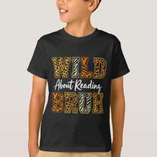 Jungen lustiges Wildtier über das Lesen von Bruh-B T-Shirt