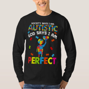 Jungen Mädchen Autismus-Gesellschaft sagt autistis T-Shirt