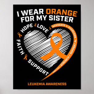 Jungen Mädchen Leukämie Bewusstsein Schwester Leuk Poster
