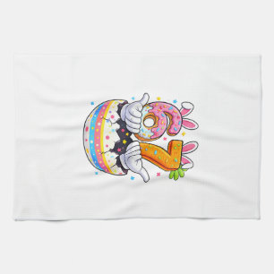 Jungen Mädchen Ostereier Lustiger Hase Sechs Siebe Geschirrtuch