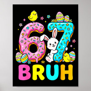 Jungen Mädchen Ostereier süßer Hase bruh sechs sie Poster