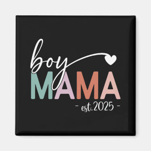 Jungen-Mama Est 2025 Schwangerschaft Mama werdende Magnet