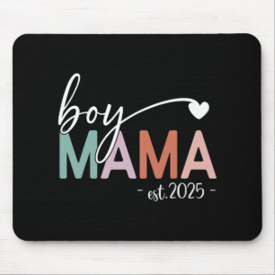 Jungen-Mama Est 2025 Schwangerschaft Mama wird neu Mousepad