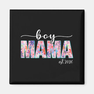 Jungen-Mama Est 2026 Schwangerschaft Mama werdende Magnet