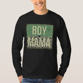 Jungen-Mama Leopard Muttertag T-Shirt