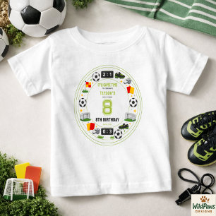 Jungen Moderne Sportarten Fußball Kinder 8. Geburt Baby T-shirt