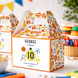 Jungen Moderne Sportgeburtstagsfeier Spieltag-Th Geschenkschachtel
