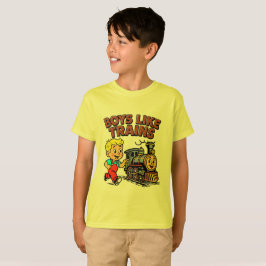 Jungen mögen Züge T-Shirt