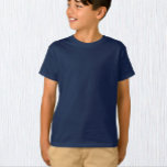 Jungen Navy T - Shirt, Kinder / T - Shirt anpassen<br><div class="desc">Kinder T - Shirt: Erstellen Sie Ihren eigenen,  benutzerdefinierten T - Shirt mit Text. Leichte Einstellungen (Design bearbeiten) durch das Hinzufügen von mehr Text,  Hintergrundfarben oder mehr Bildern.</div>