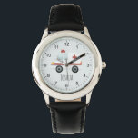 Jungen Niedlich Blue Doctor Ambulance Kids Armbanduhr<br><div class="desc">Diese niedliche und moderne Kinderuhr verfügt über einen Krankenwagen-Cartoon und einen Platz, wo Sie den Namen Ihres Jungen hinzufügen können. Perfekt für jedes Kind, das davon träumt, Arzt oder Sanitäter zu sein! Mit klaren Zahlen und einem blauen Hintergrund ist diese Uhr ideal für ein kleines, das lernt, die Zeit zu...</div>