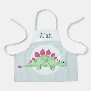 Jungen Niedlich Grüner Stegosaurus Dinosaurier Ki Schürze