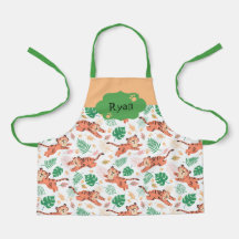 Jungen Niedlich Tiger Wild Jungle Safari mit Namen