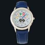 Jungen Niedliche Zuchttiere und blaue Traktoren Ki Armbanduhr<br><div class="desc">Diese niedliche und moderne Kinderuhr bietet Cartoon für landwirtschaftliche Nutztiere mit einem blauen Traktor, Pferd, Schwein, Kaninchen, Hühner, rote Scheune und Blume, und kann mit Ihrem Jungennamen personalisiert werden. Mit klaren, leicht lesbaren Zahlen ist diese "erste" Uhr ideal für Kinder oder Kleinkinder, die gerade erst mit dem Lernen beginnen. Das...</div>