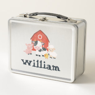 Jungen Niedliche Zuchttierzucht Kleinkind Metall Brotdose