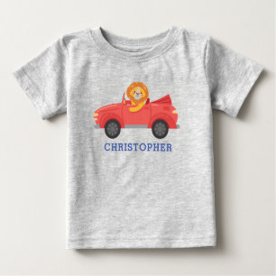 Jungen Niedlicher Cooler Rennwagen Personalisierte Baby T-shirt