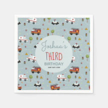 Jungen Niedliches blaues Transportmuster Geburtsta