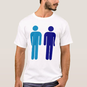 Jungen-nur Gay Pride-Blau-Männer T-Shirt