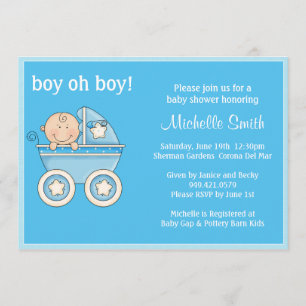 Jungen-oh Babyparty-Einladung Einladung
