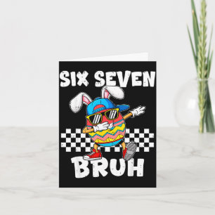 Jungen Ostern lustig dabbing Hase bruh sechs siebe Karte