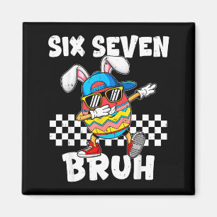 Jungen Ostern lustig dabbing Hase bruh sechs siebe Magnet
